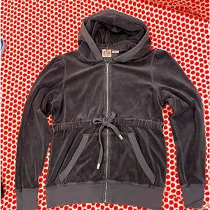Juicy Couture Velour Hooded Track jacket XL purple gray